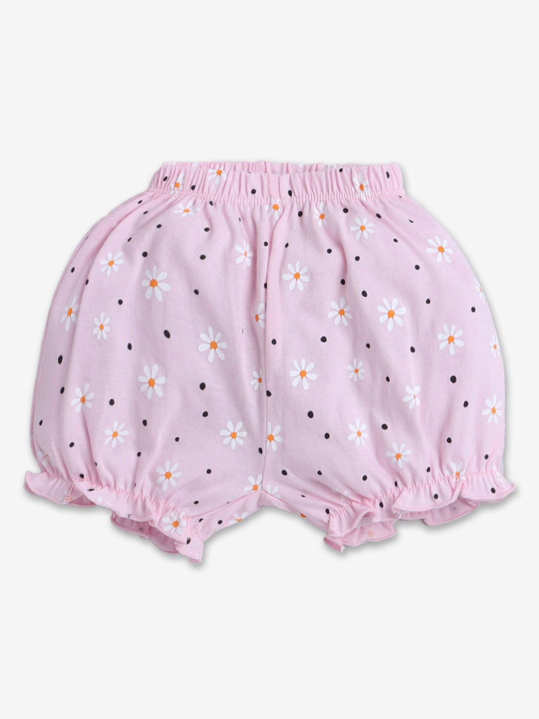 

Hopscotch Girls Floral Printed Cotton Boy Shorts Briefs, Pink
