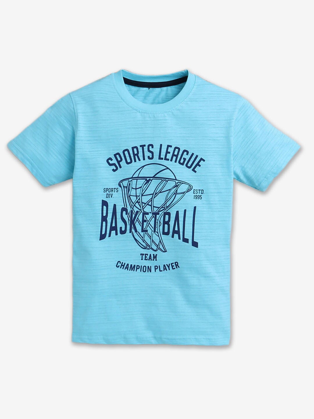 

Hopscotch Boys Typography printed Cotton T-Shirt, Blue