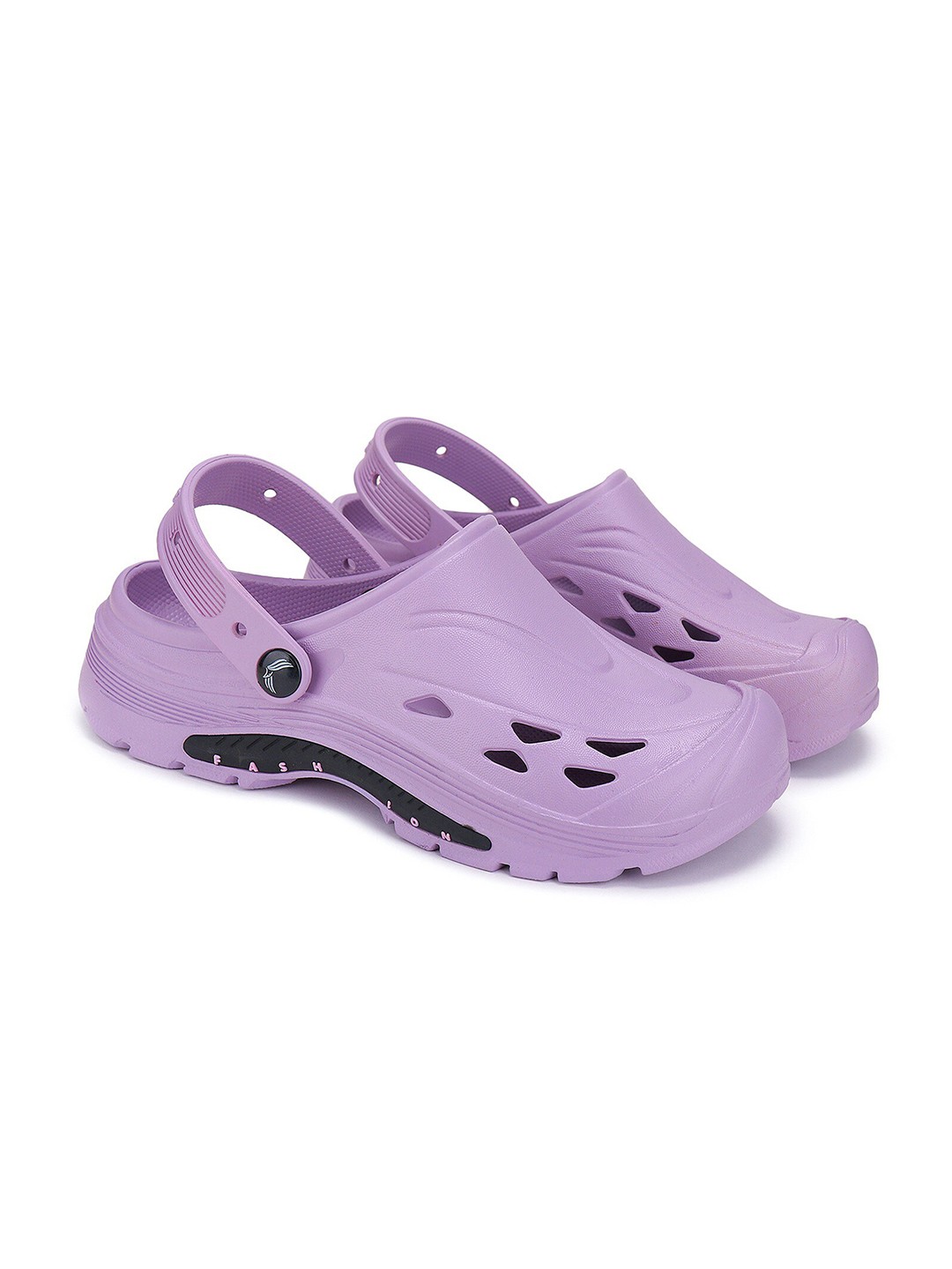 

BERSACHE Women Solid Rubber Clogs, Lavender