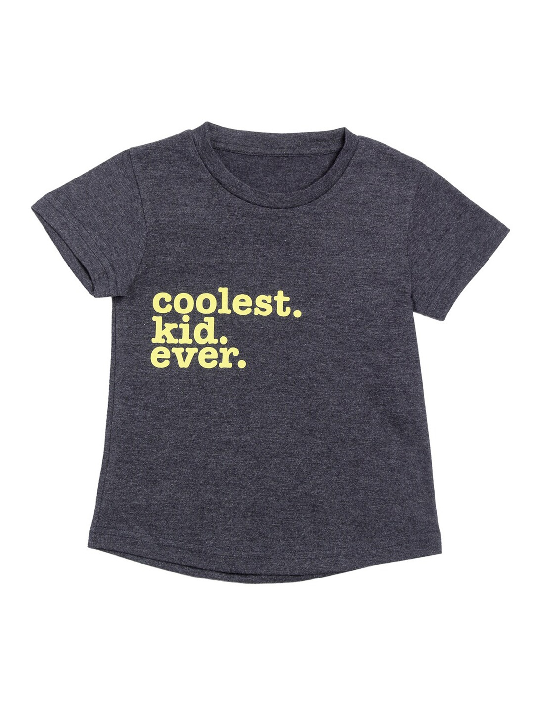 

DOOR74 Kids Typography Printed Cotton T-shirt, Navy blue