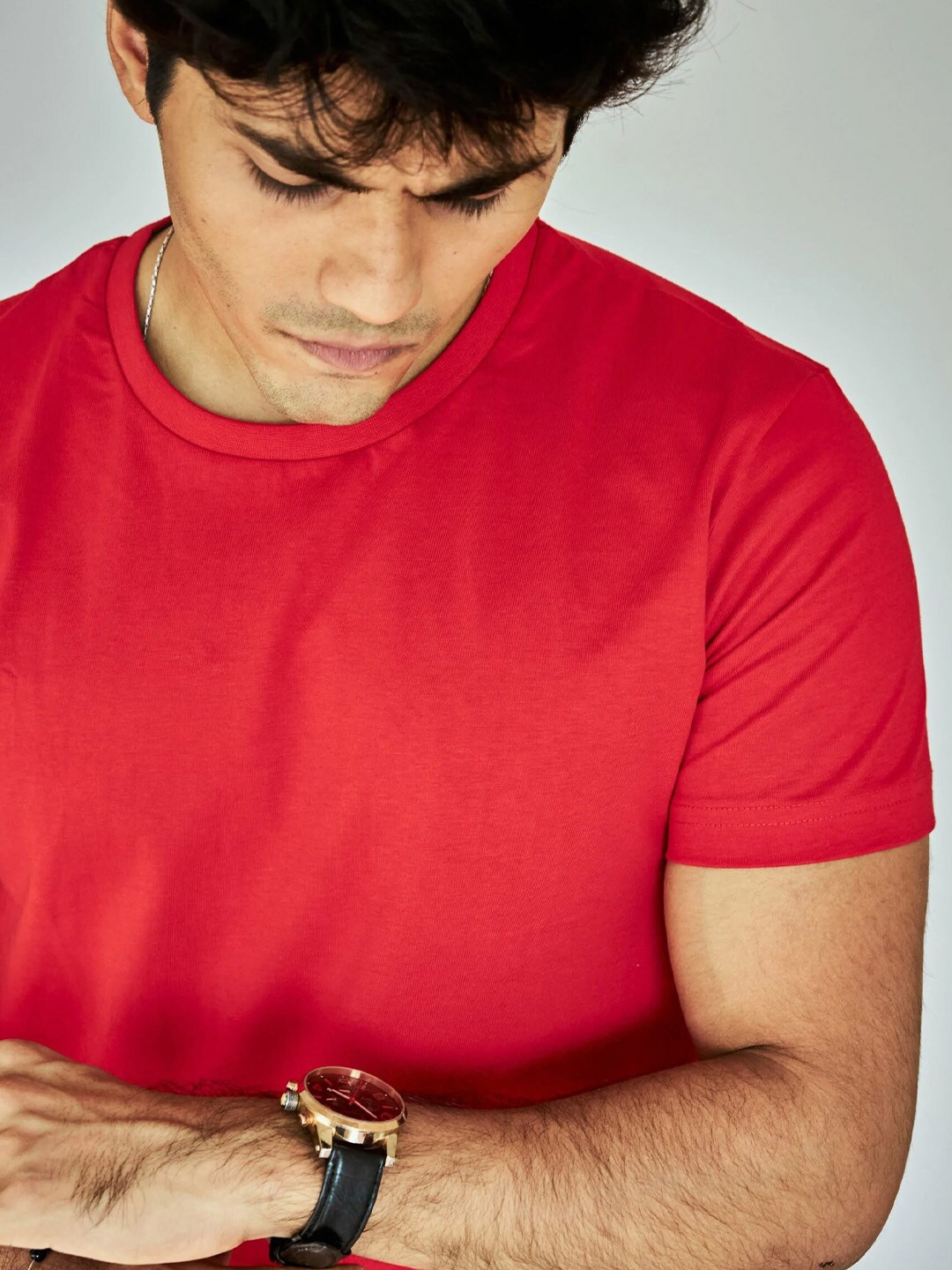 

Bonkers Corner Red Round Neck Short Sleeves Cotton T-shirt