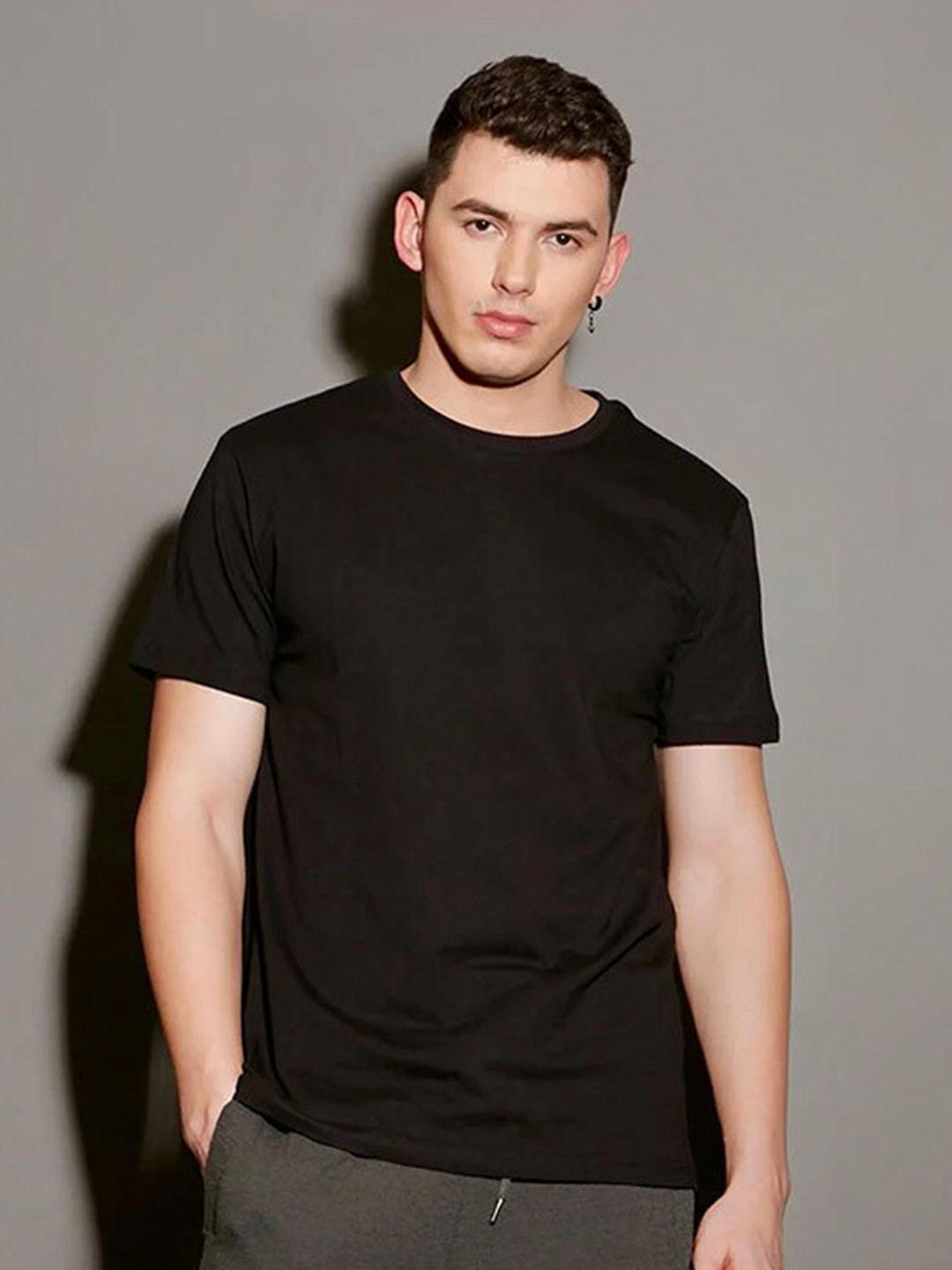 

Bonkers Corner Black Round Neck Short Sleeves Cotton T-Shirt