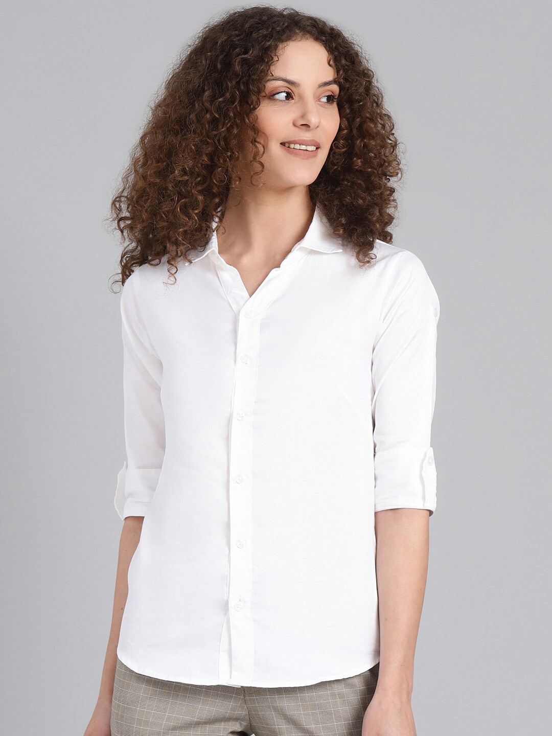 

Shaftesbury London Smart Slim Fit Cotton Casual Shirt, White