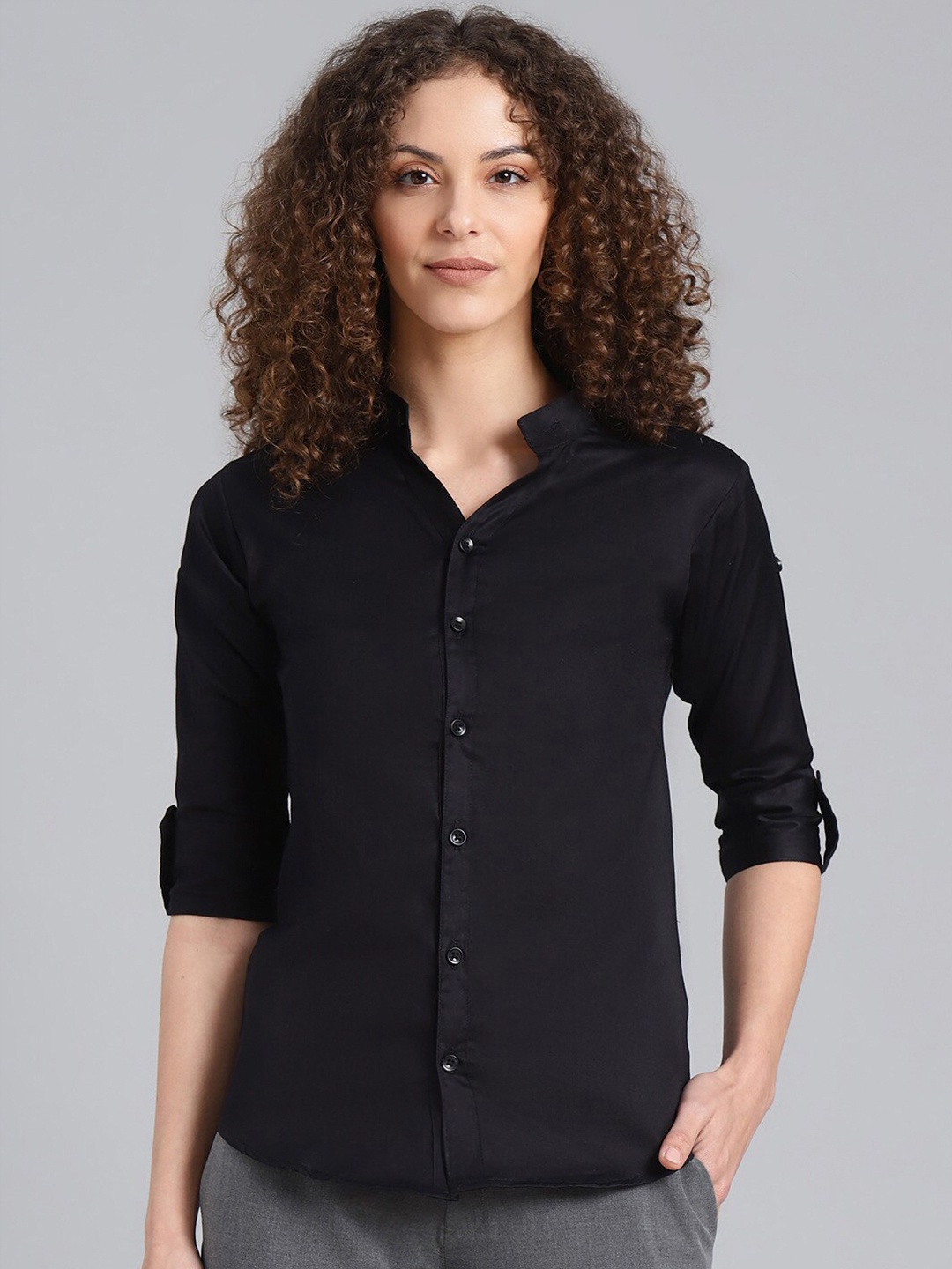 

Shaftesbury London Smart Slim Fit Cotton Casual Shirt, Black