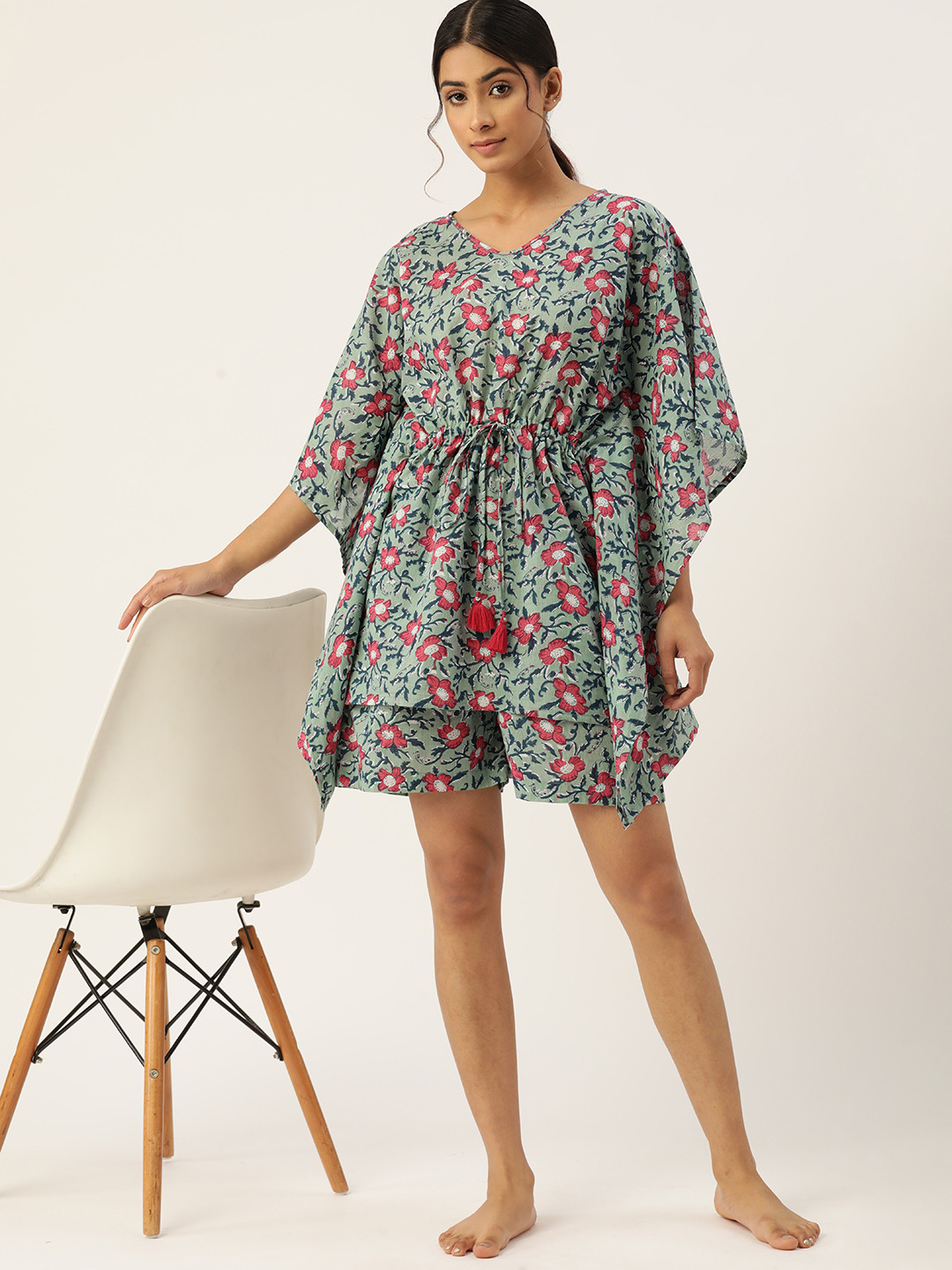 

ETC Pure Cotton Printed Night suit 18-Blue-S