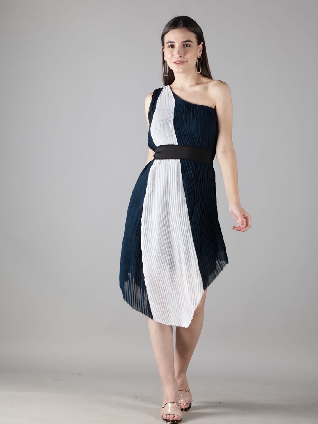 

Svelte Couture Georgette A-Line Midi Dress, White