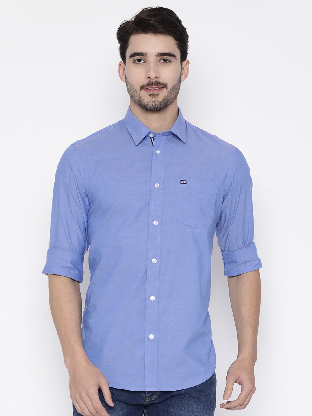 

Arrow Sport Men Blue Sport Slim Fit Solid Casual Shirt