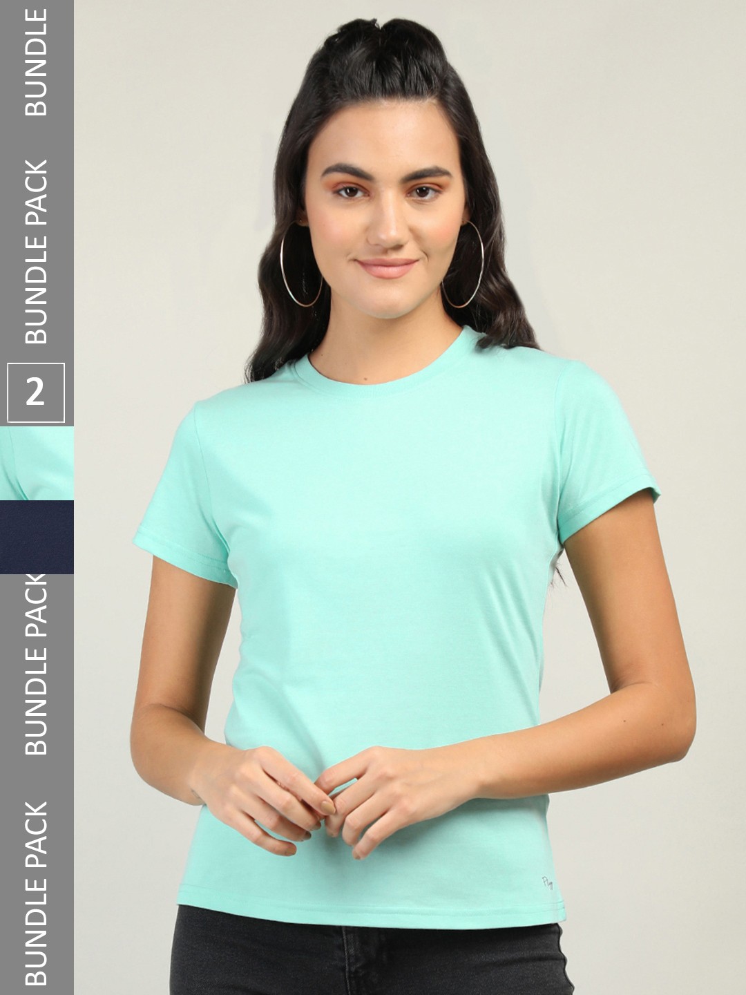 

Plagg Pack Of 2 Cotton Casual T-shirts, Blue