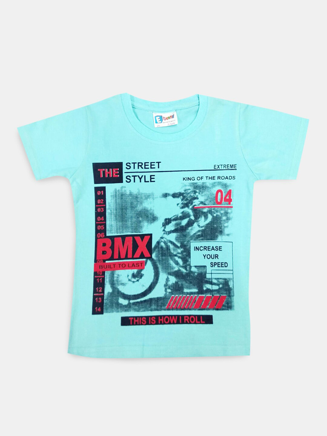 

Hopscotch Boys Graphic Printed Cotton T-shirt, Green