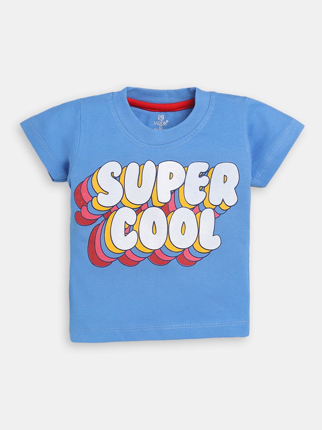 

Hopscotch Infants Boys Round Neck Cotton T-shirt, Blue