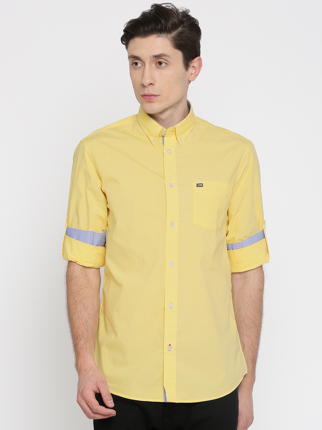 

Arrow Sport Men Yellow Slim Fit Solid Casual Shirt