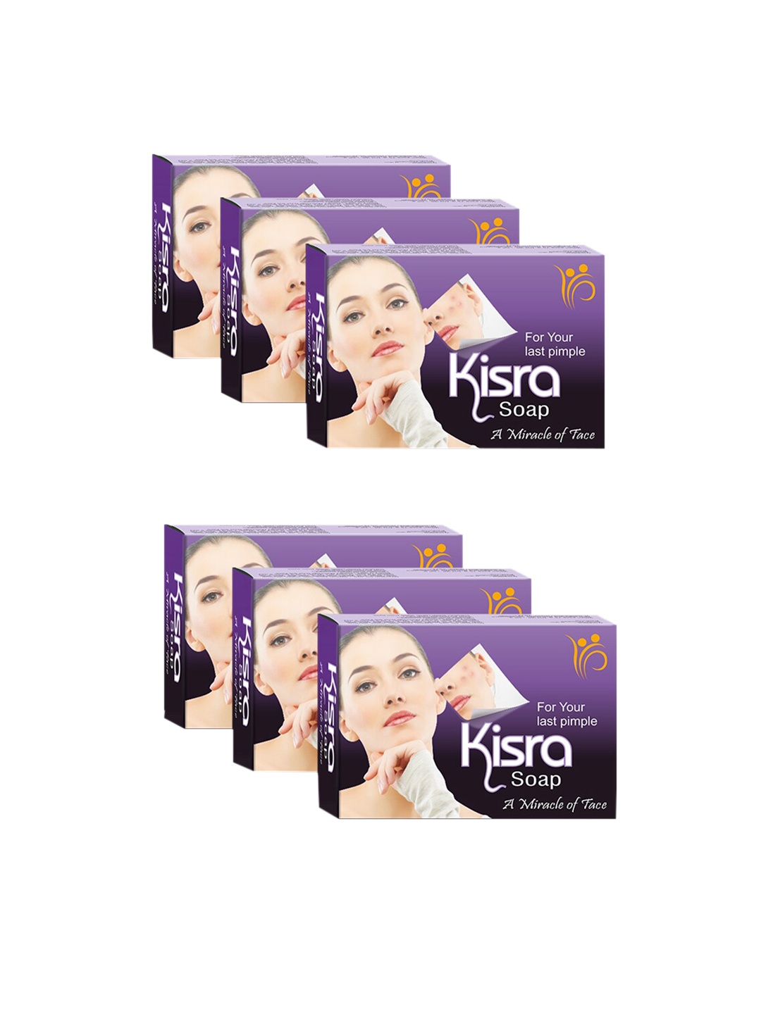 

KISRA Set of 6 Pimple Care Soaps, Blue