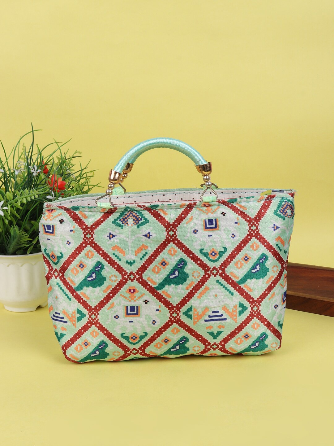 

LIKAA Women Printed Purse, Sea green