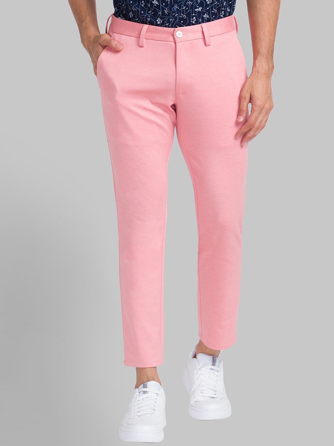 

Parx Slim Fit Trousers, Red