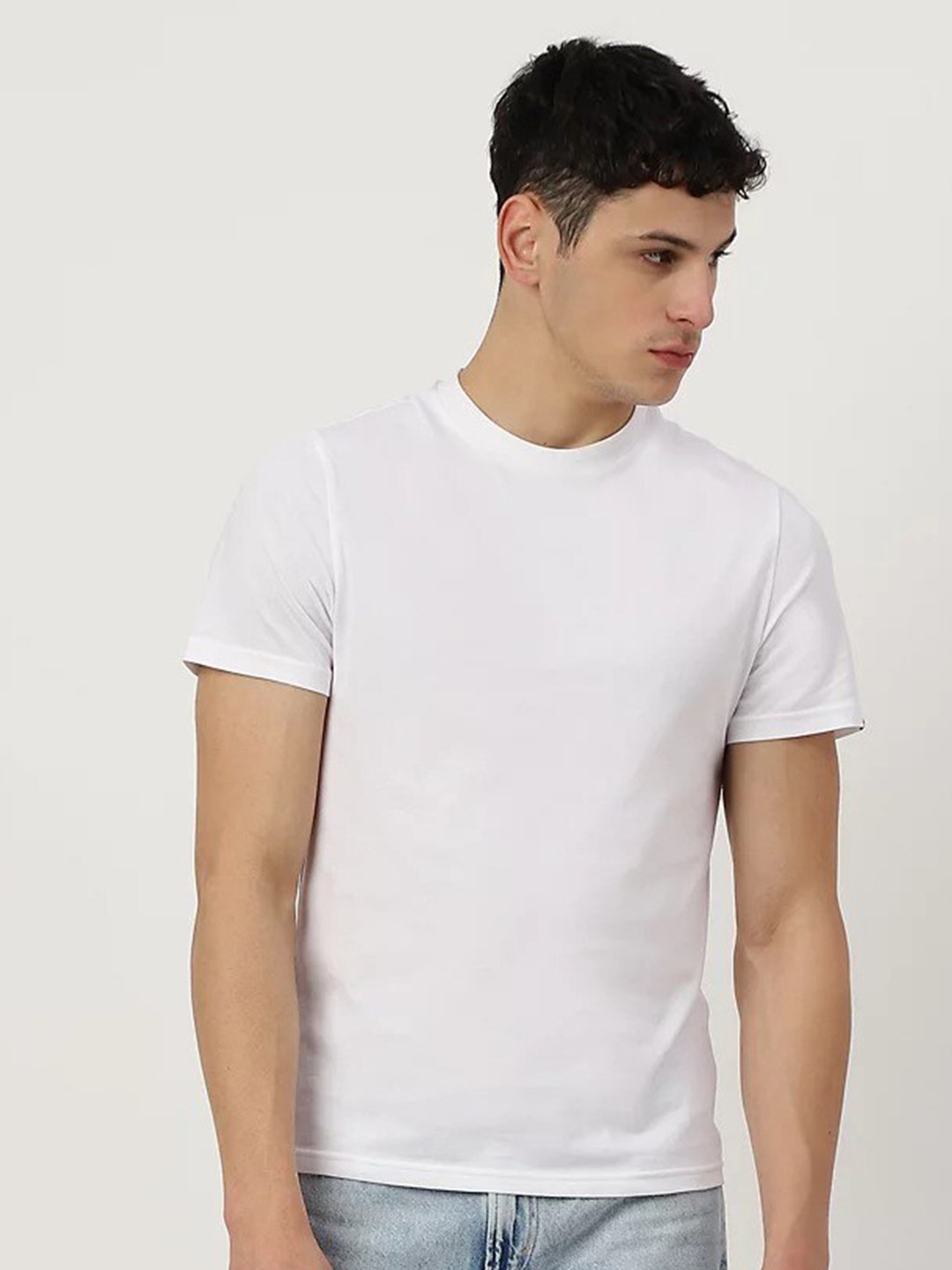 

Marks & Spencer Round Neck Cotton T-shirt, White