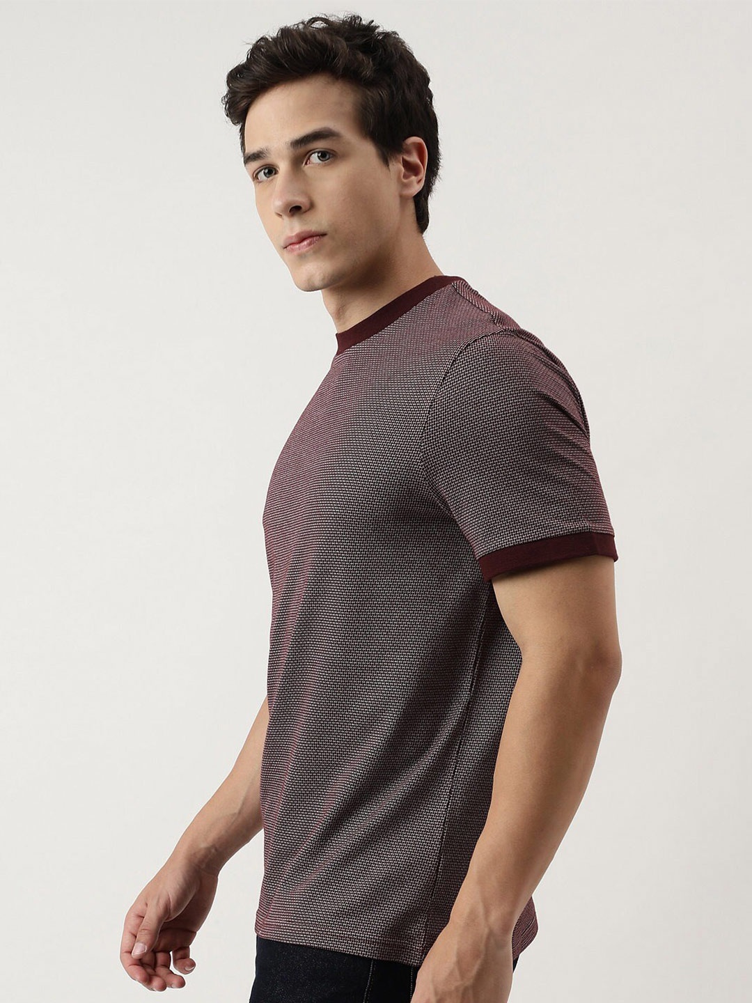 

Marks & Spencer Round Neck Short Sleeves T-Shirt, Burgundy