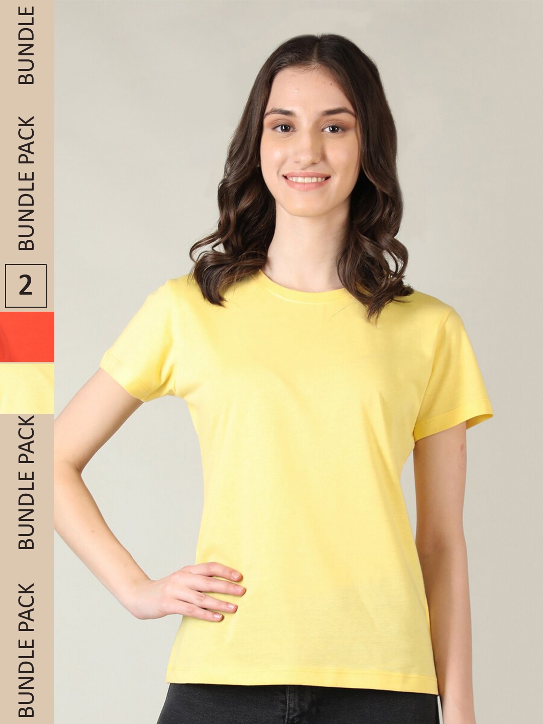 

Plagg Pack Of 2 Knitted Cotton T-Shirt, Yellow