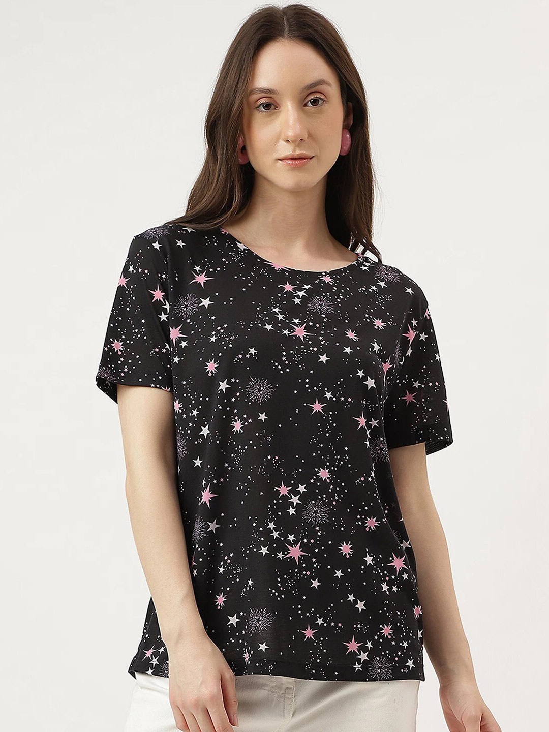 

Marks & Spencer Conversational Printed T-shirt, Black