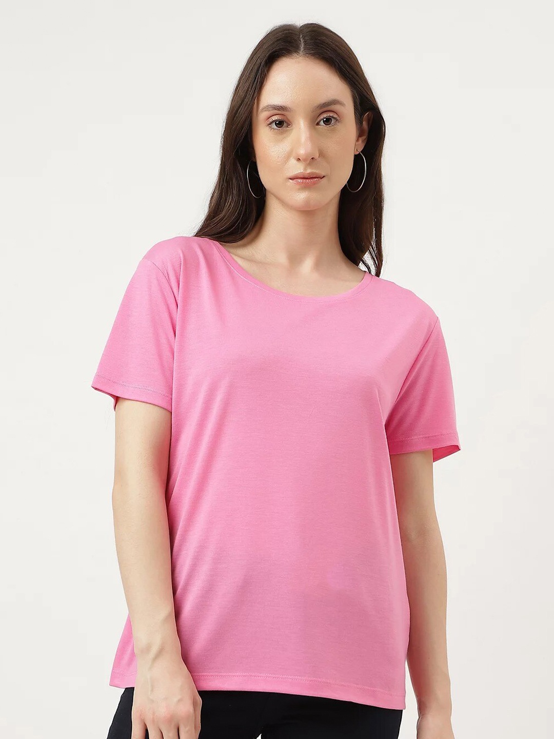 

Marks & Spencer Round Neck Short Sleeves T-Shirt, Pink