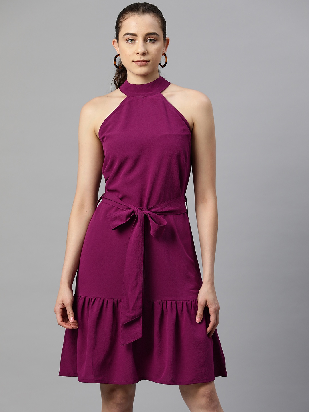 

plusS A-Line Dress, Purple