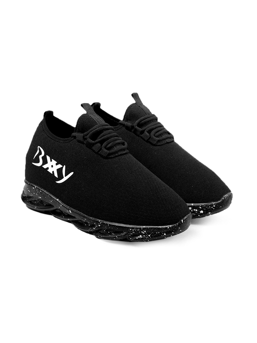 

Bxxy Men Height Increasing Non-Marking Air Max Running Sports Shoes, Black