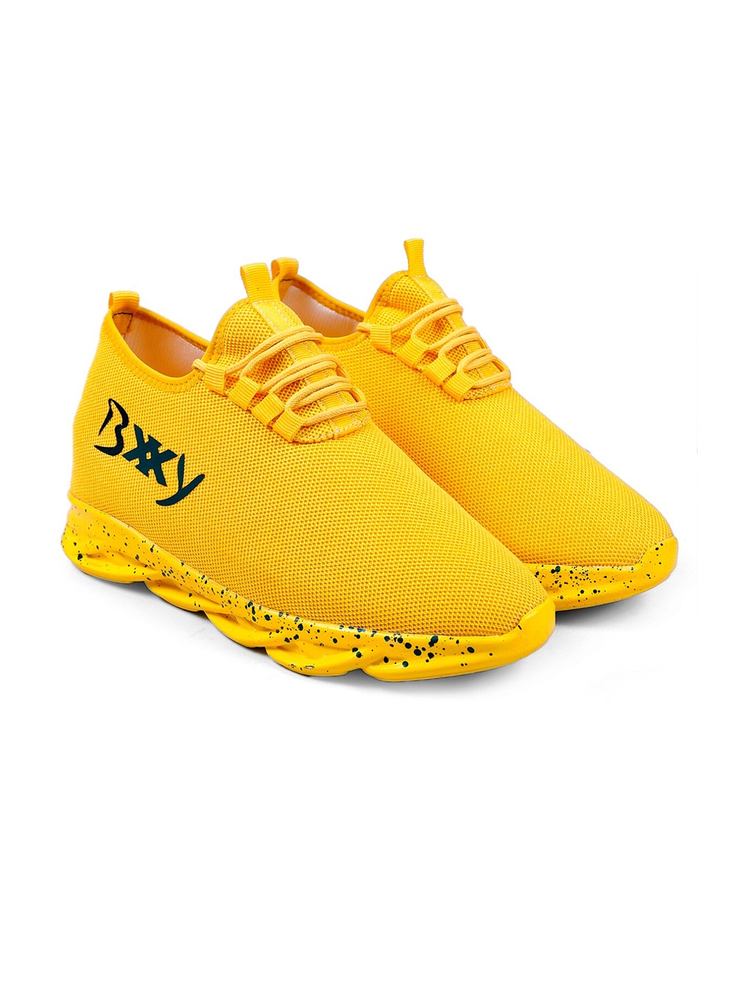 

Bxxy Men Non-Marking Height Increasing Running Sports Shoes, Yellow