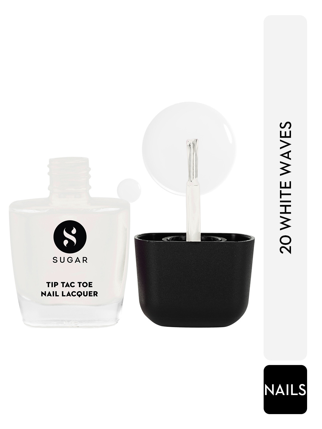 

SUGAR Tip Tac Toe Long Lasting Glossy Nail Lacquer 9ml - White Waves 20