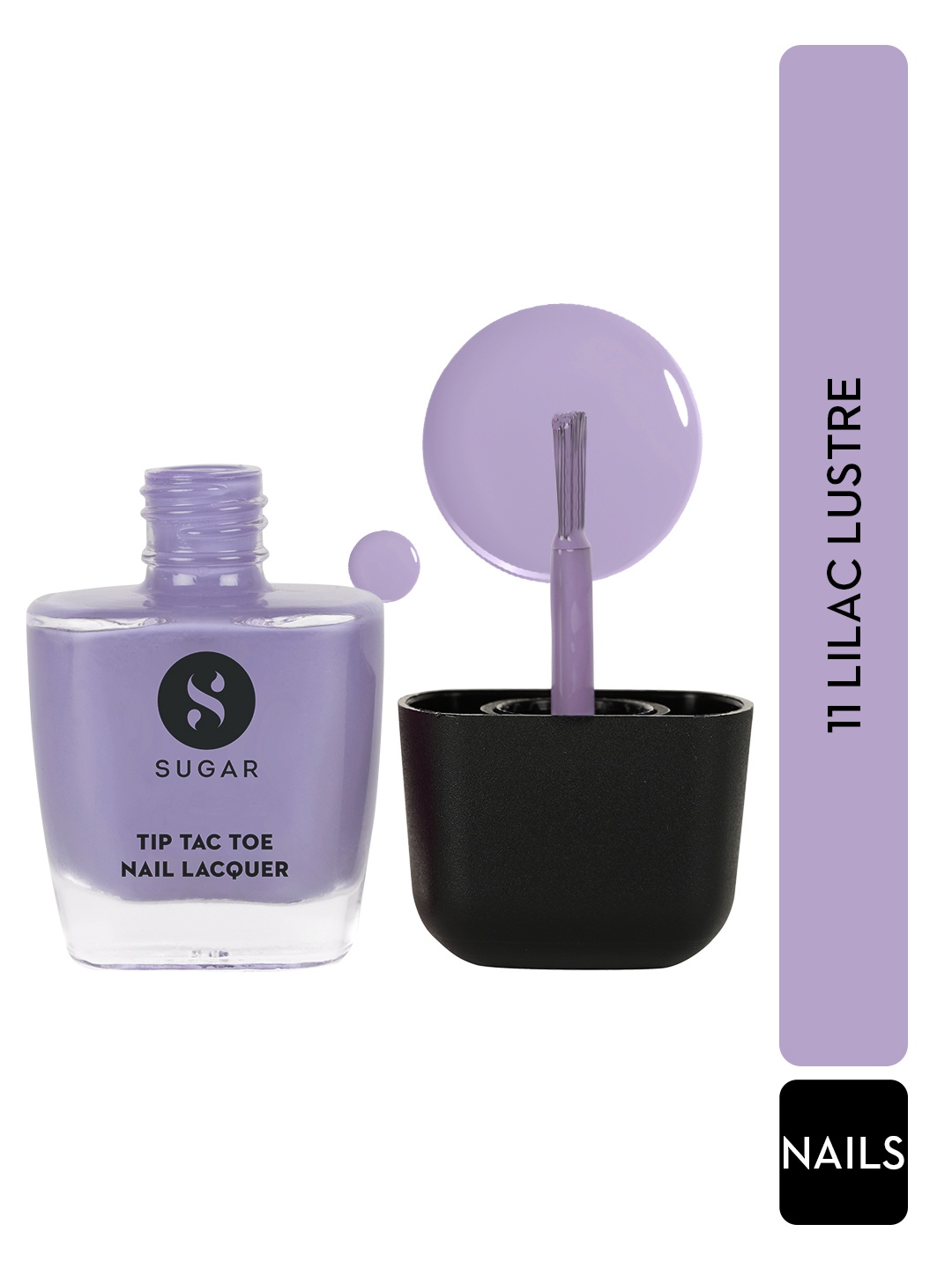 

SUGAR Tip Tac Toe Long Lasting Glossy Nail Lacquer 9ml - Lilac Lustre 11, Purple
