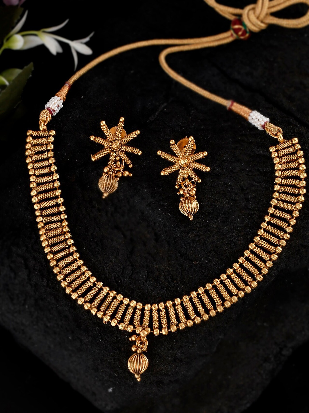 

Shoshaa Gold-Plated Beaded Jewellery Set