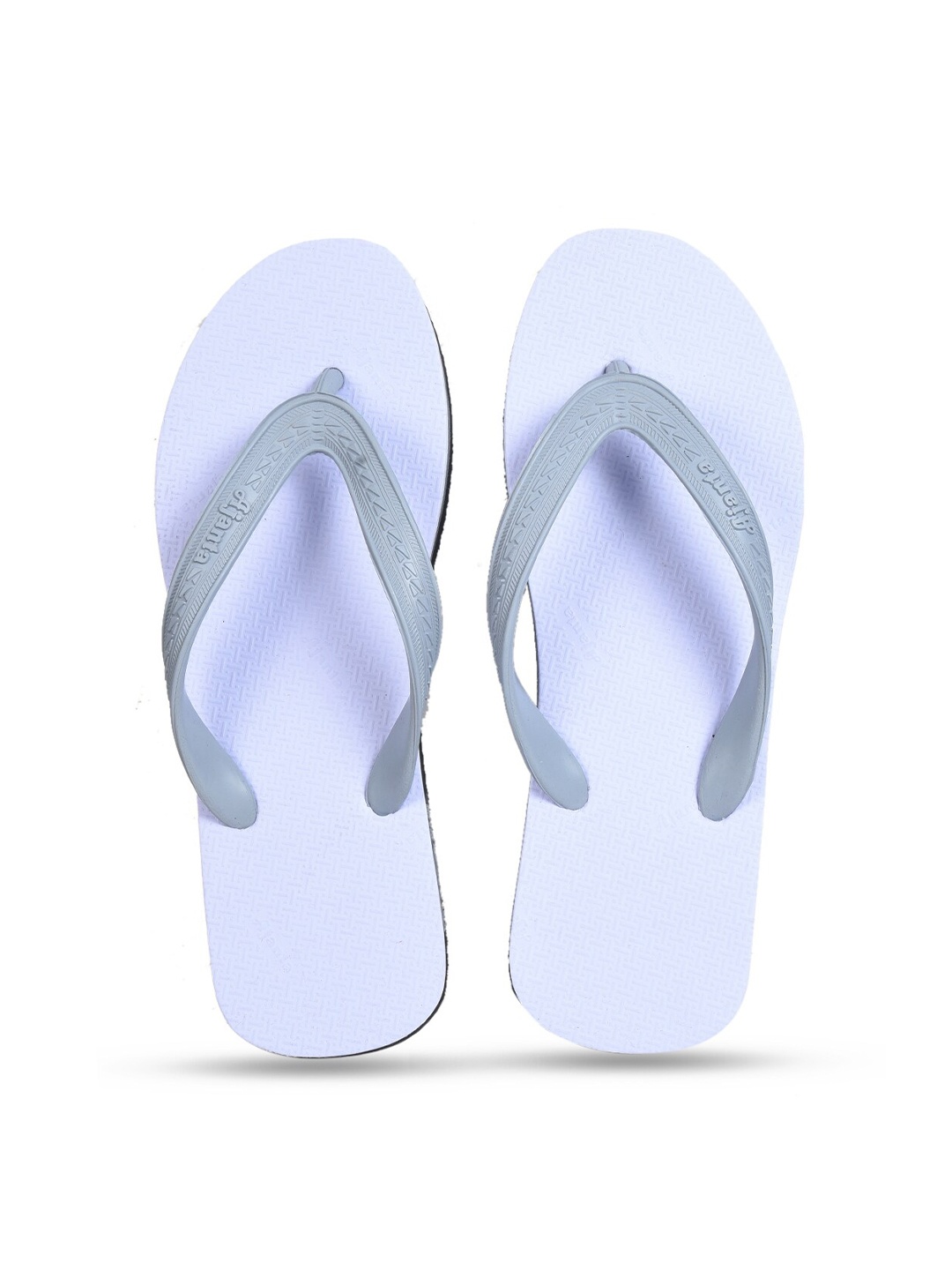 

Ajanta Men Rubber Thong Flip-Flops, White