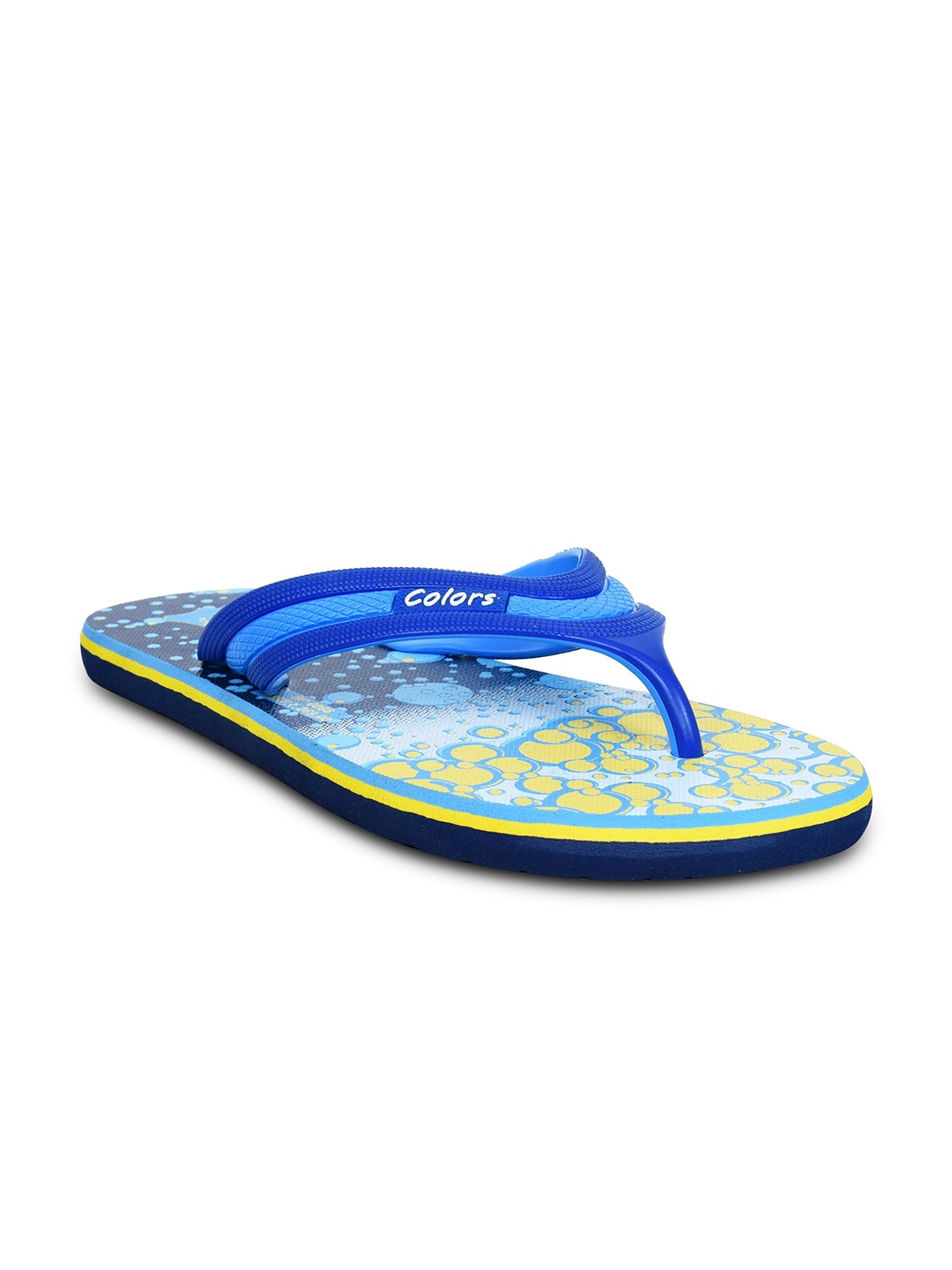 

Ajanta Men Printed Thong Flip-Flops, Blue