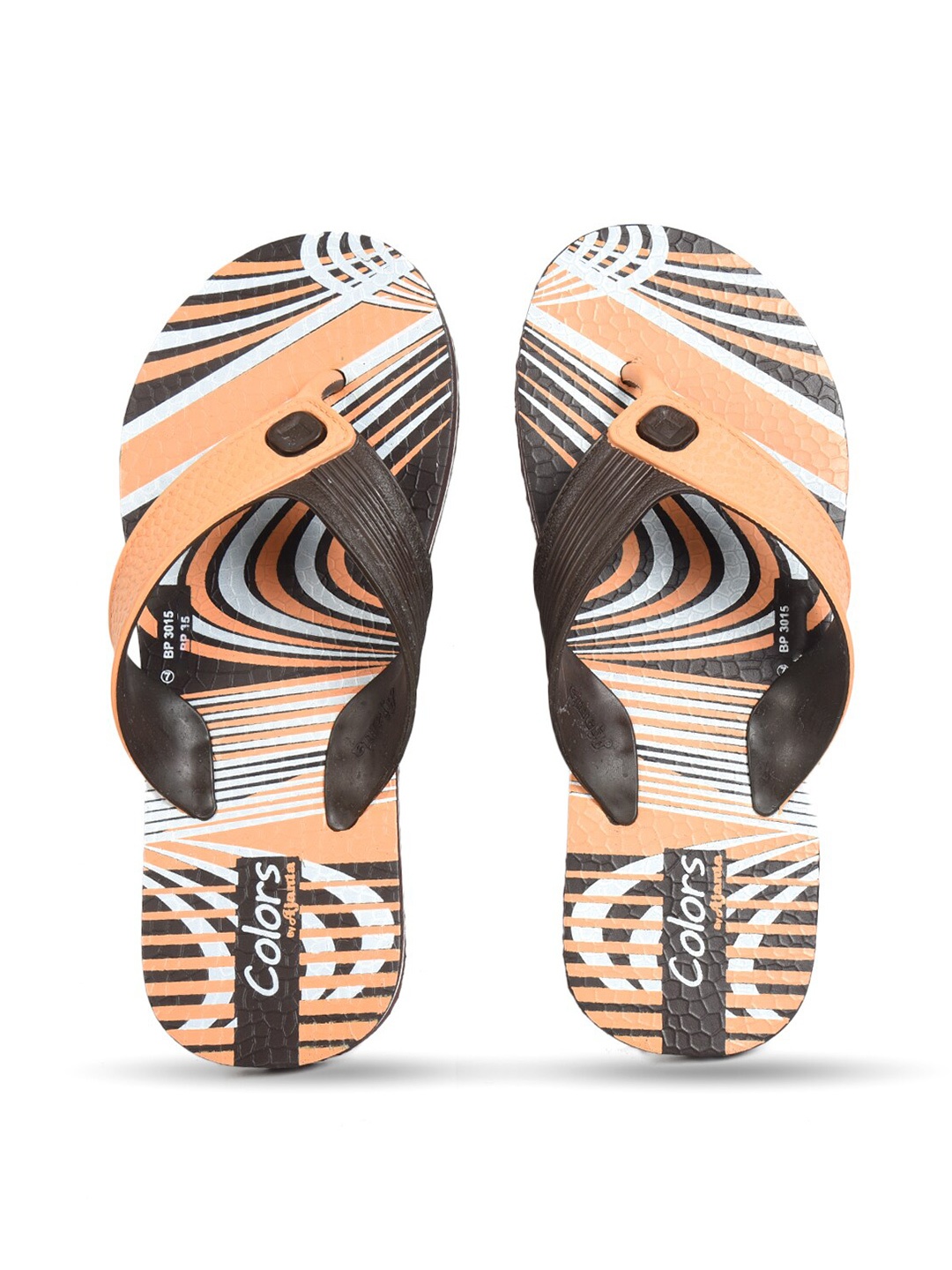 

Ajanta Men Printed Thong Flip-Flops, Brown
