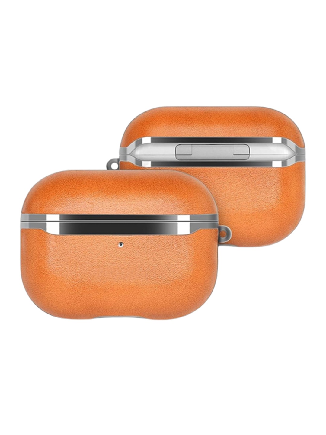 

TREEMODA Textured Leather Airpods Pro Case Cover, Orange