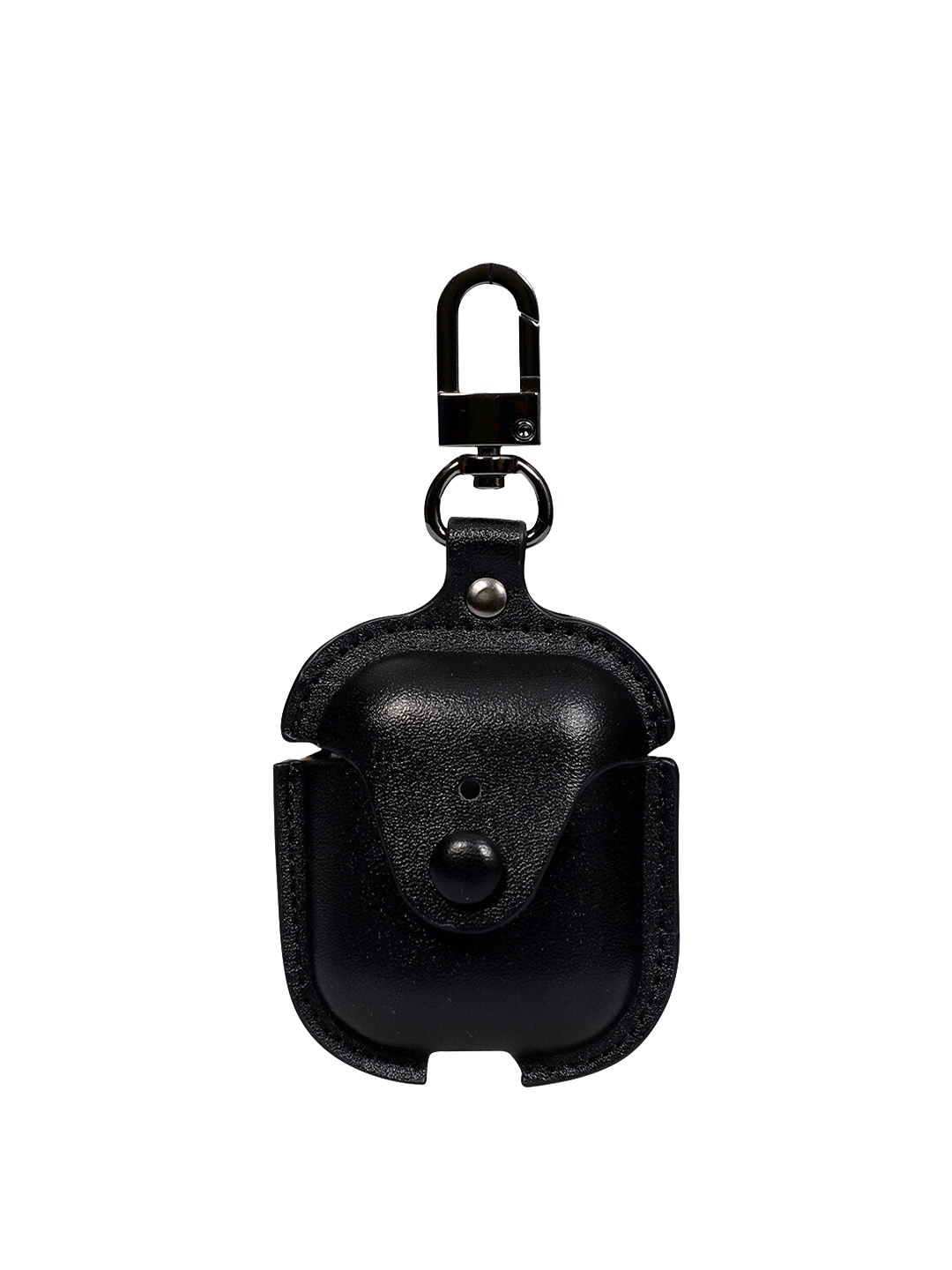 

TREEMODA Leather Earbuds Case, Black