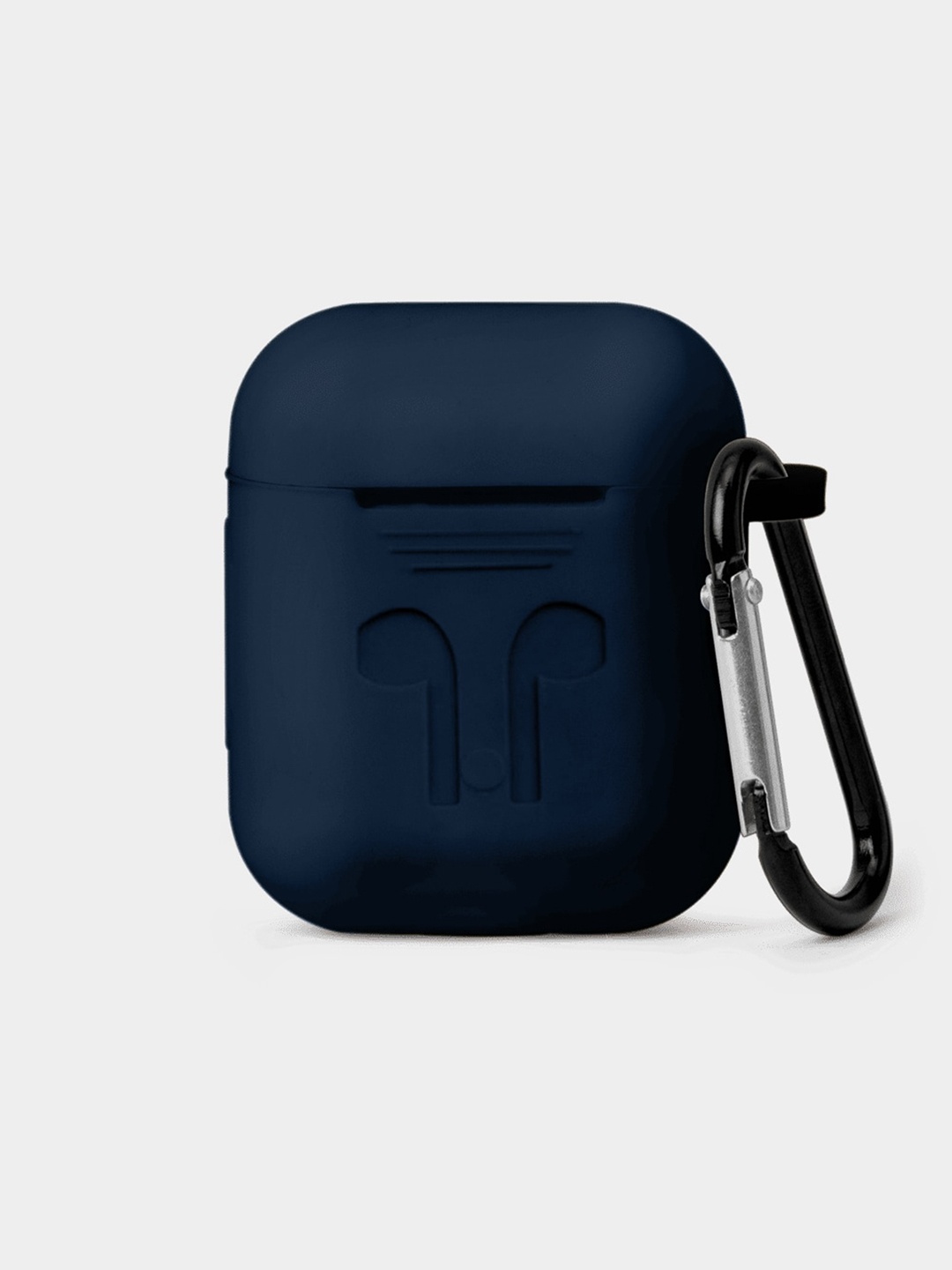 

TREEMODA Silicone Earbuds Case With Keychain, Navy blue