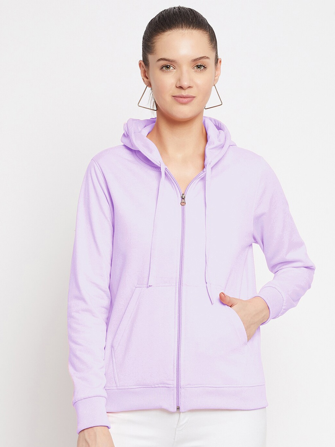 

FRENCH FLEXIOUS Hooded Cotton Sweatshirt, Lavender