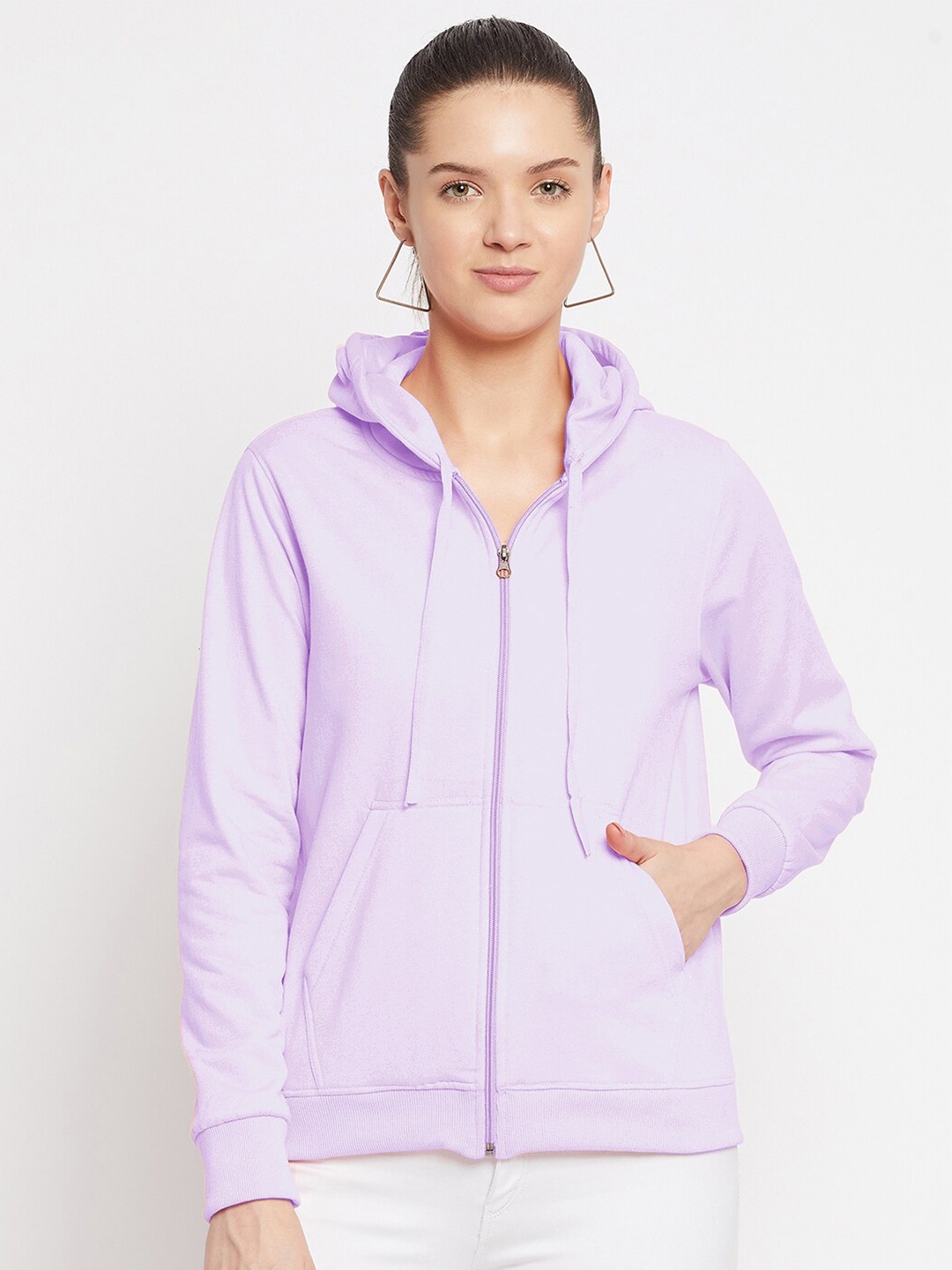 

FRENCH FLEXIOUS Hooded Cotton Sweatshirt, Lavender