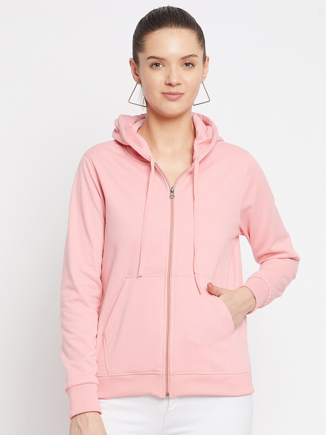 

FRENCH FLEXIOUS Hooded Cotton Sweatshirt, Pink