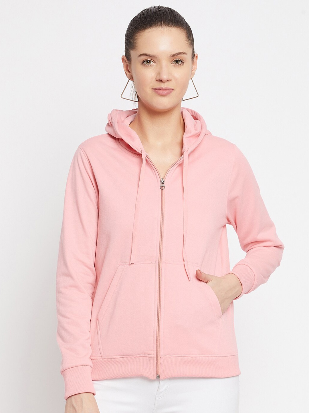

FRENCH FLEXIOUS Hooded Cotton Sweatshirt, Pink
