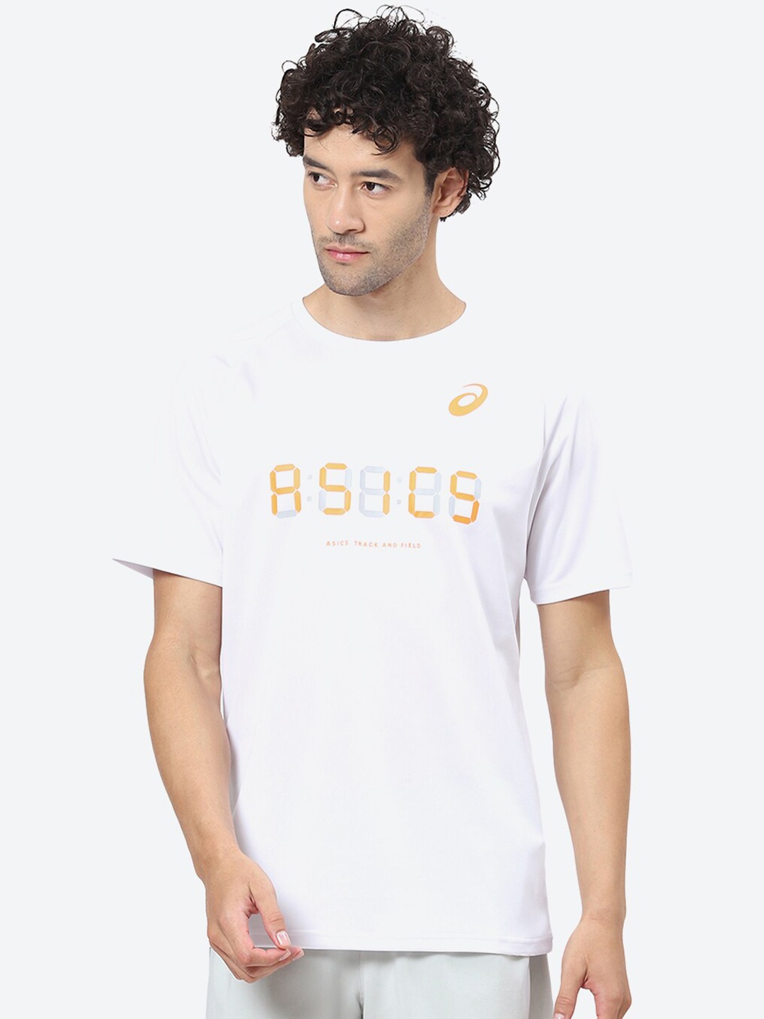 

ASICS Typography Printed Round Neck T-Shirt, White