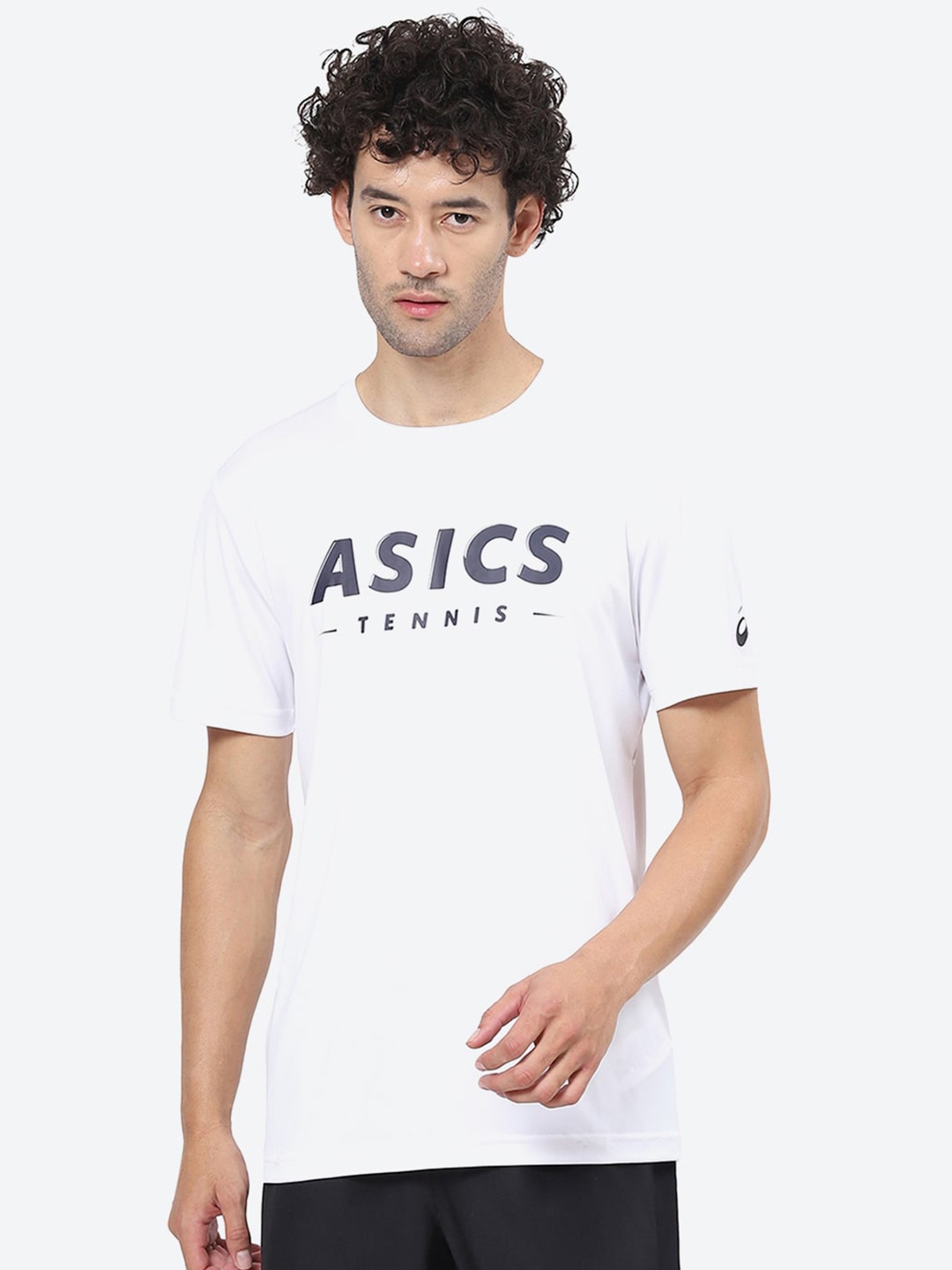 

ASICS COURT TENNIS Typography Round Neck T-Shirt, White