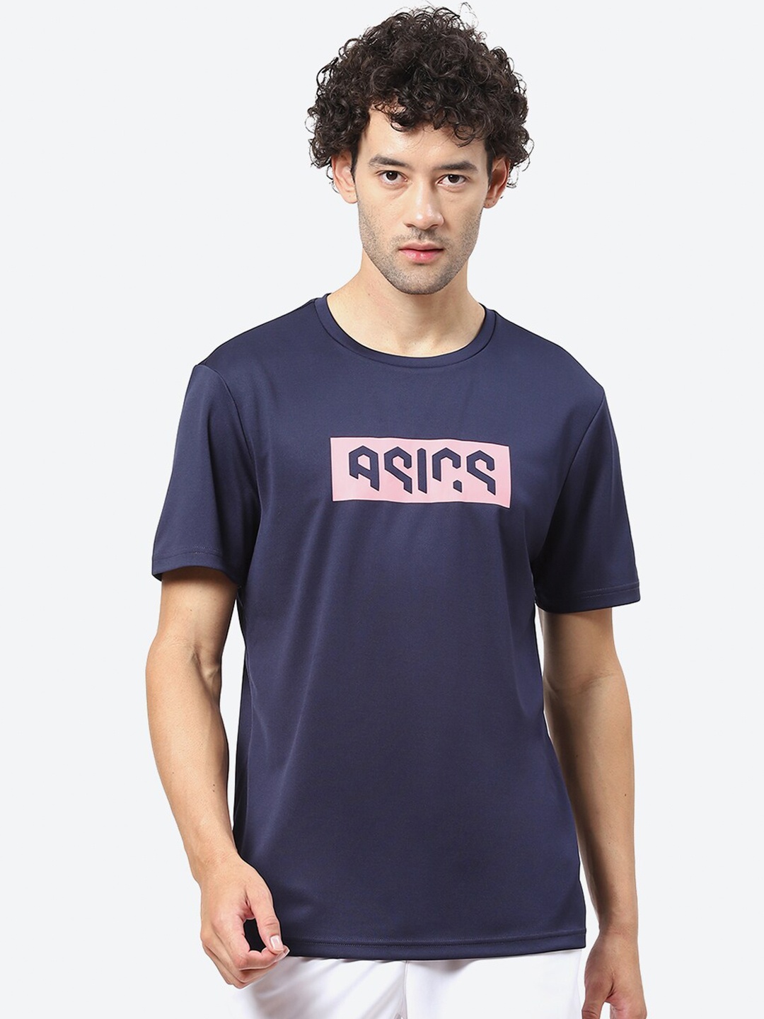 

ASICS Typography Printed T-Shirt, Blue