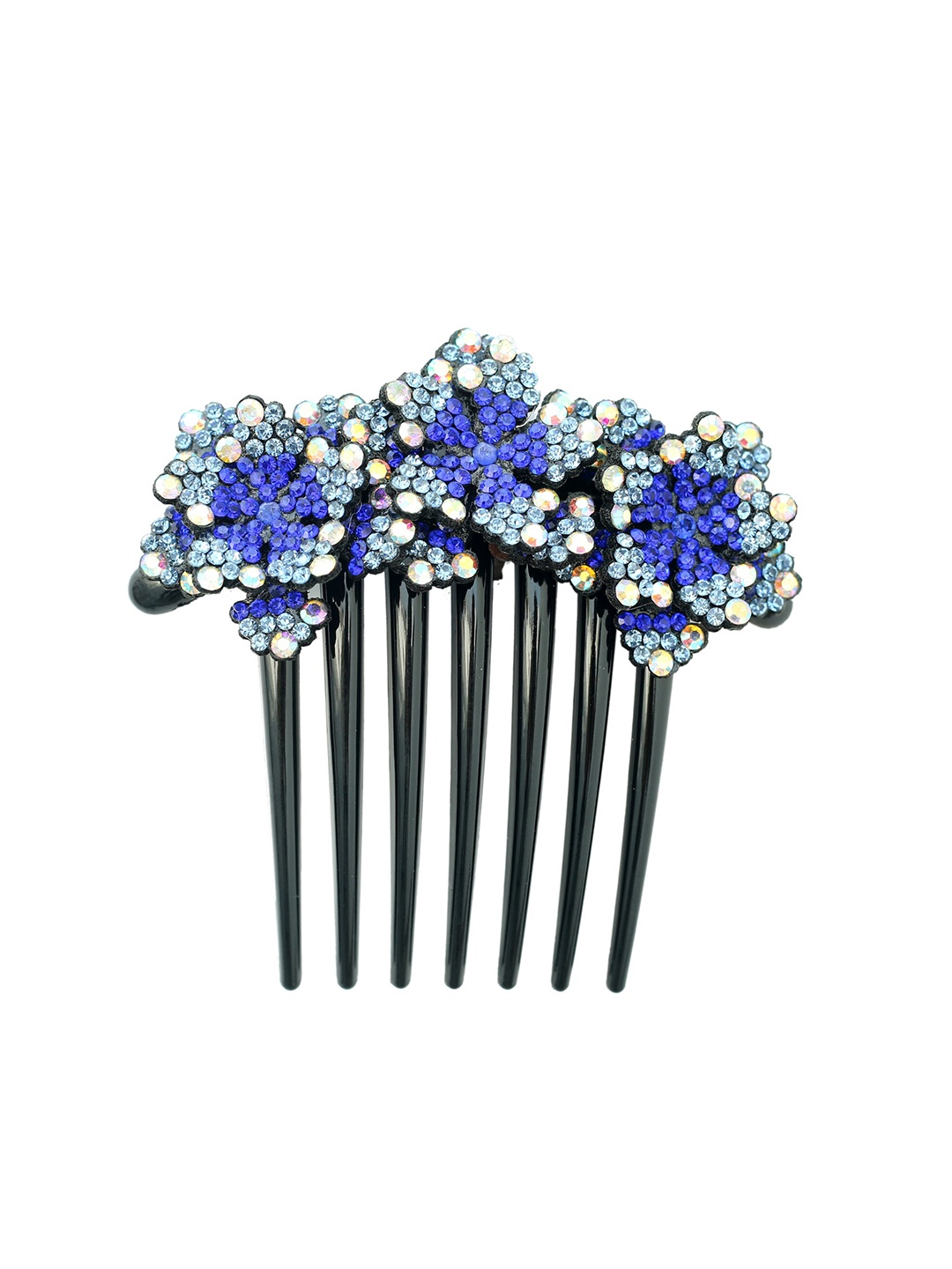 

MIZORRI Women Embellished Plastic Comb Pin, Blue