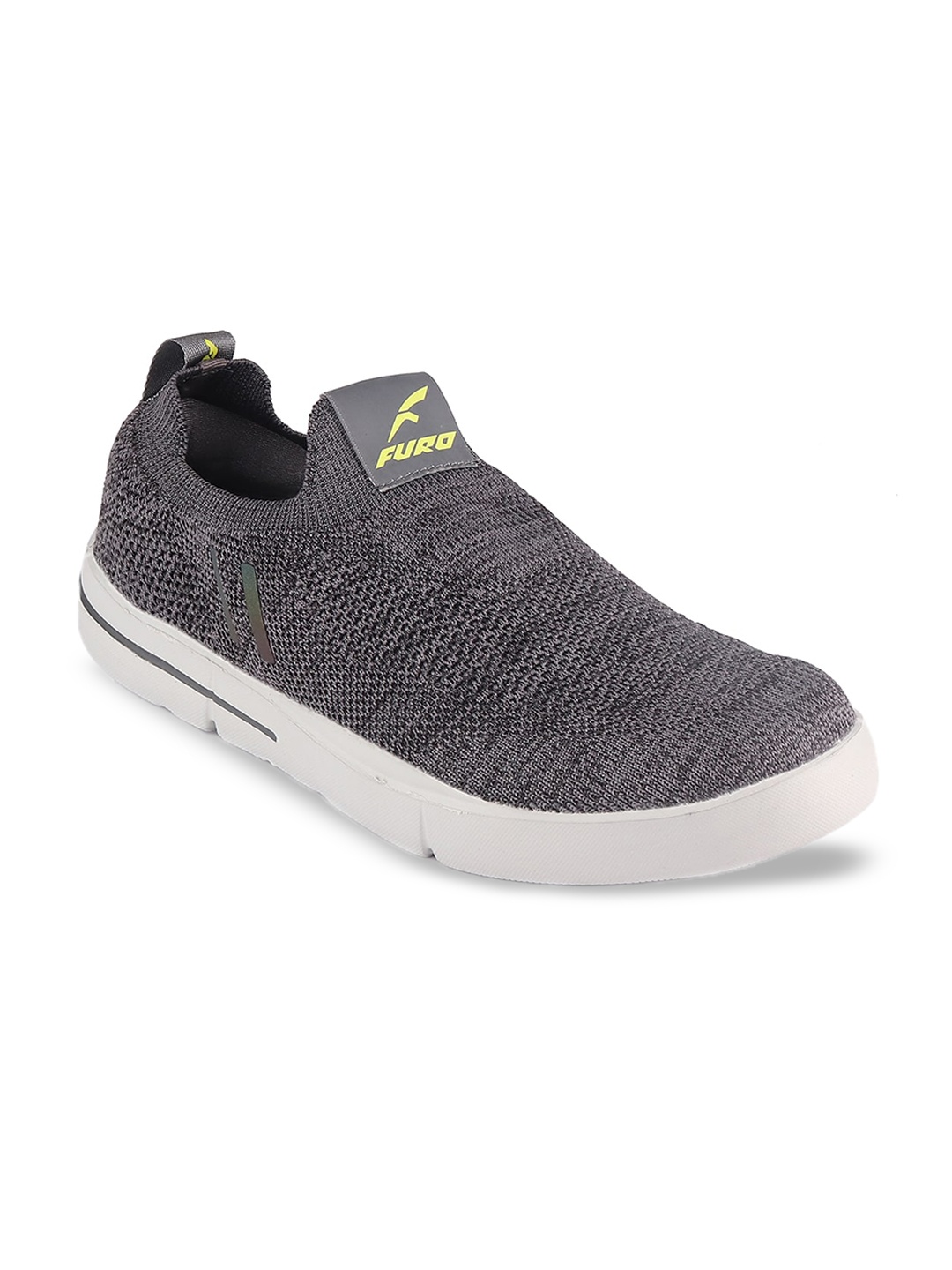 

FURO by Red Chief Men Woven Design Lightweight Slip-On Sneakers, Grey