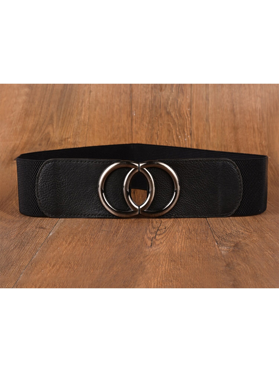 

BuckleUp Women Interlock Closure Belt, Black