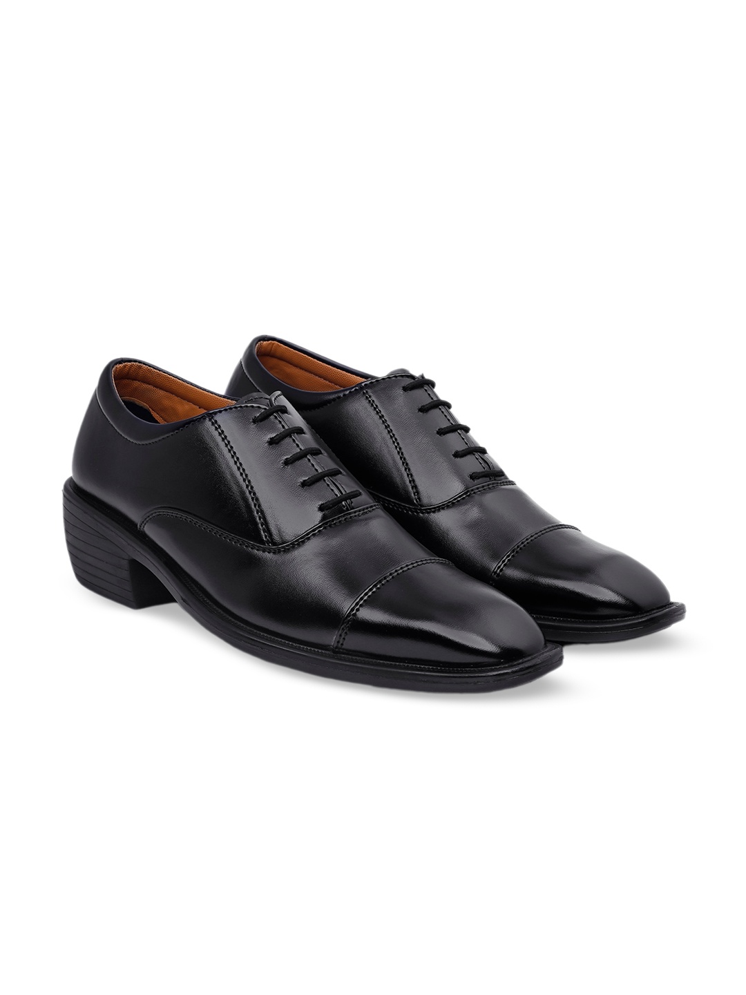 

Bxxy Men Lace Ups Formal Elevator Derby's, Black