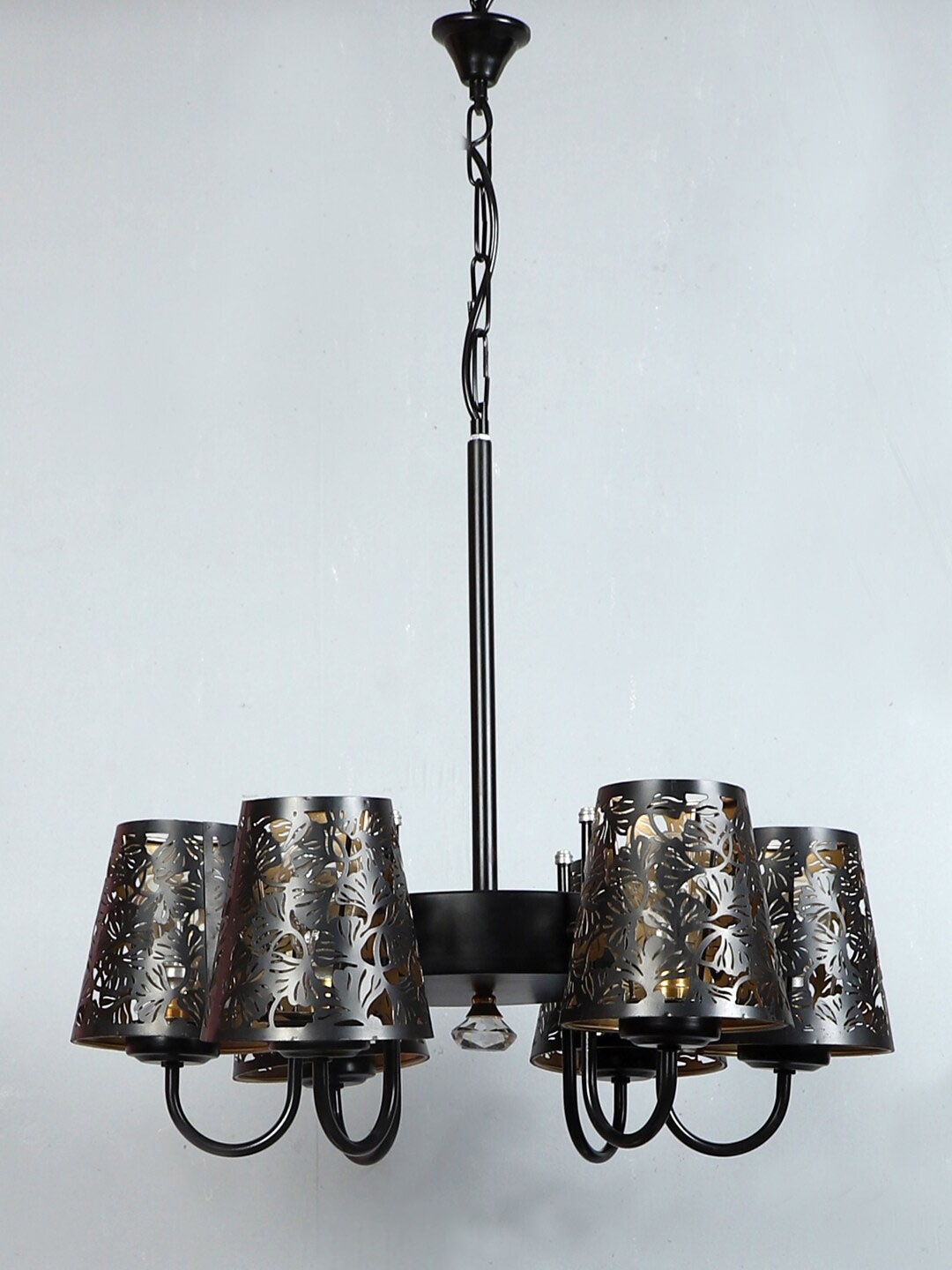 

Devansh Black Textured Metal Etching 06 Chandelier Lamp Shade