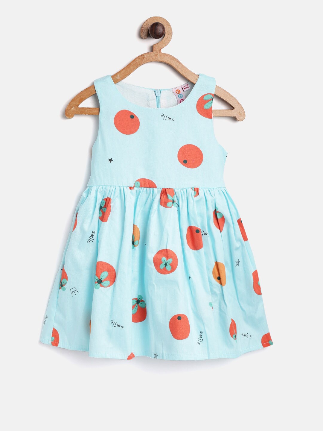 

Kids On Board Infant Girls Conversational Printed Fit & Flare Dress, Blue