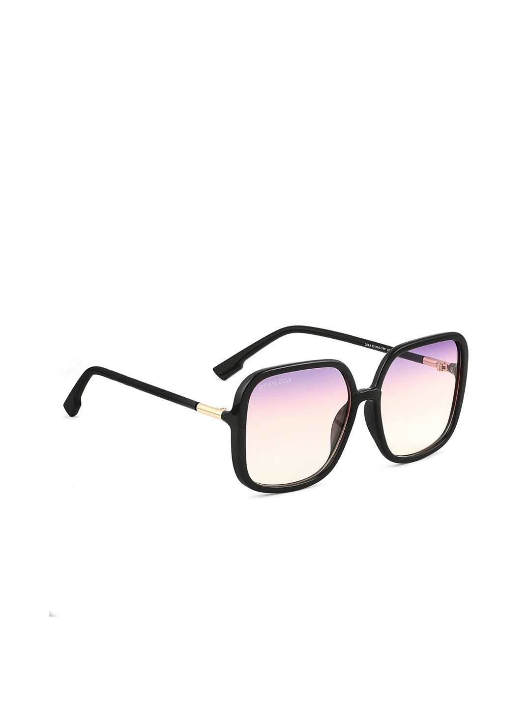 

ROYAL SON Women Square Sunglasses with UV Protected Lens CHI0096-C6-R3, Purple