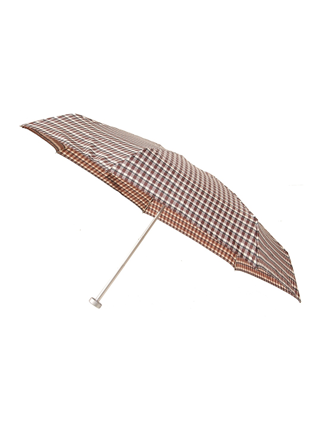 

Calvadoss Checked 5-Fold Umbrella, Brown